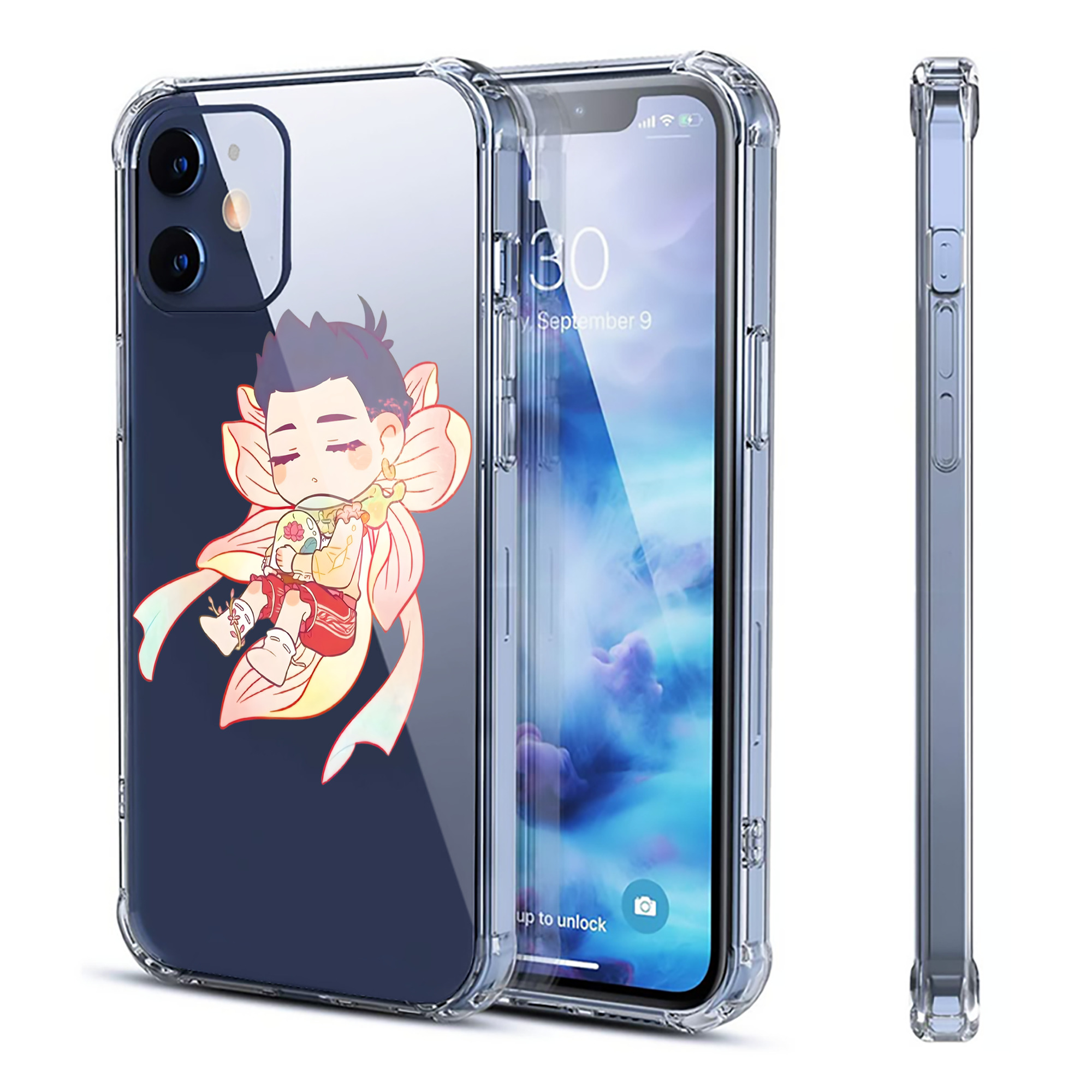 （画像用） Ne Zha 2 ナタ 魔童の大暴れ 【iPhone 12シリーズ対応】透明スマホケース（クリアソフトケース）
